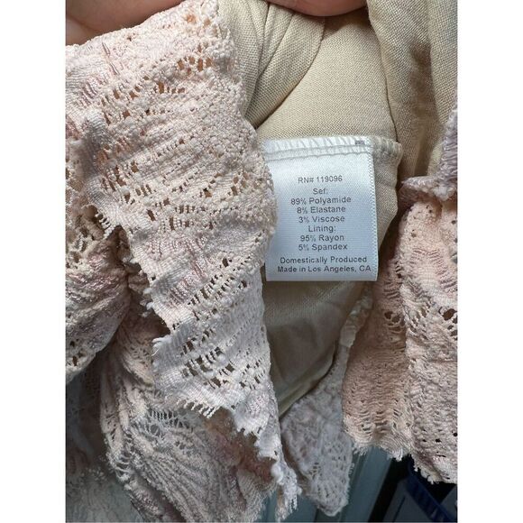 Nightcap Clothing Dress Womens Size Medium Pink Mini Victorian Lace Backless NWT - Picture 4 of 8